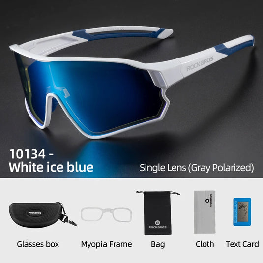 ROCKBROS Polarized Cycling Glasses – Photochromic UV400 Road & MTB Sports Eyewear