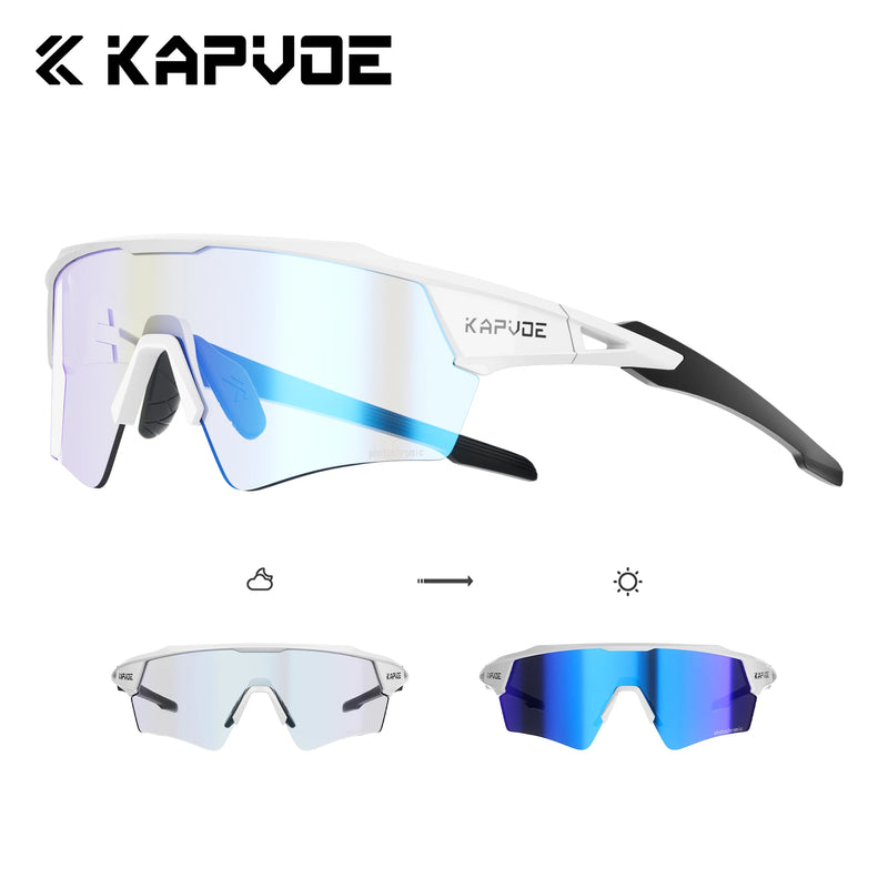 Load image into Gallery viewer, Kapvoe Photochromic Cycling Sunglasses – Adaptive Vision, Elevated Performance
