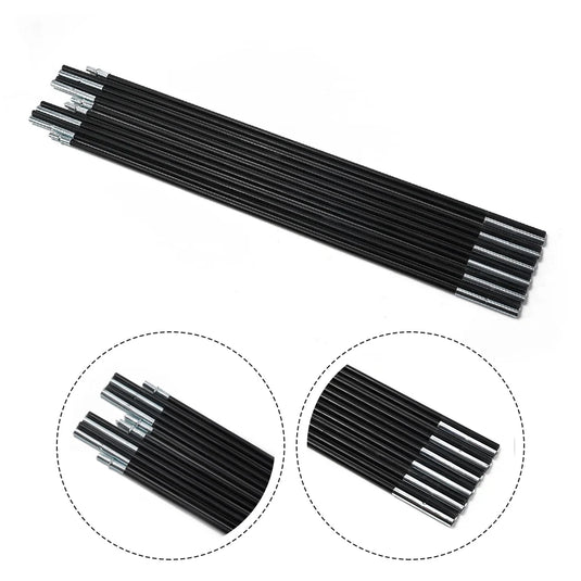 1 Pair 3/3.3/4/4.48/4.9m Fiberglass Tent Rod Camping Tent Pole Bars Support Rods Awning Frames Kit Hiking Travel Canopies Parts