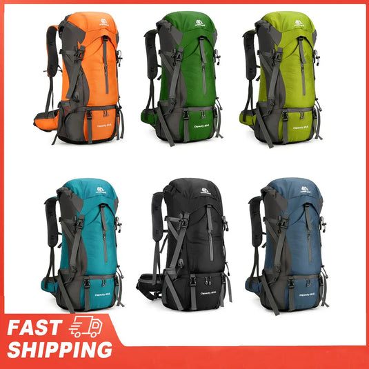 70L Waterproof Hiking Backpack | Camping Climbing Mountaineering Rucksack | Trekking Travel Bag