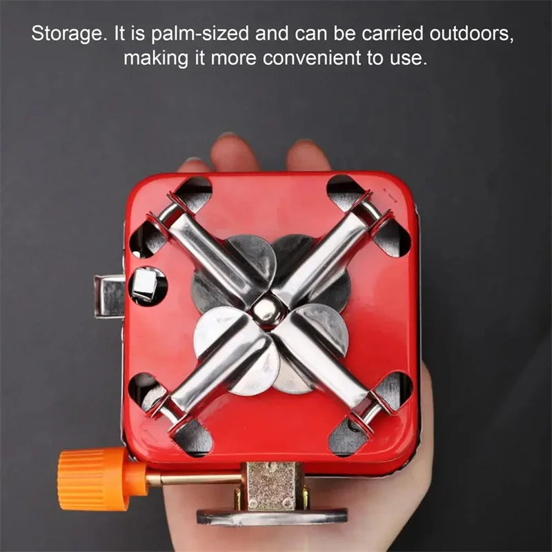 Load image into Gallery viewer, Portable Stove Camping Foldable Windproof Outdoor Gas Tank Stove For Backpacking Camping Hiking Picnic Camping Burner
