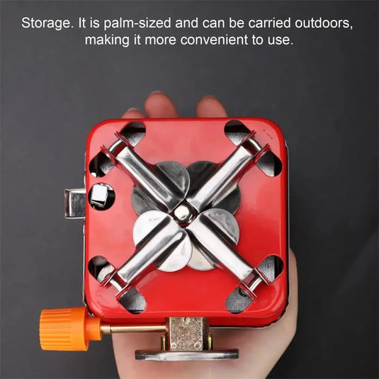 Portable Stove Camping Foldable Windproof Outdoor Gas Tank Stove For Backpacking Camping Hiking Picnic Camping Burner