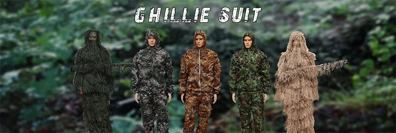 Load image into Gallery viewer, Camo Ghillie Poncho Lightweight 3D Leaf Poncho Ghillie Suits Hunting Gear No reviews yet
