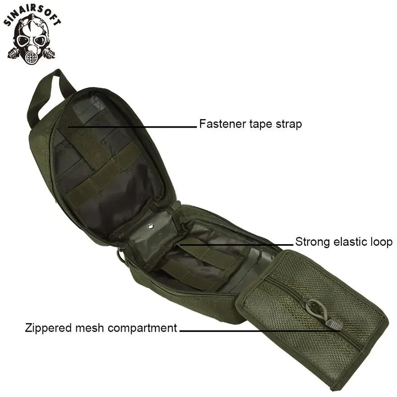 Load image into Gallery viewer, SINAIRSOFT Tactical First Aid Kit Medical Kit Emergency Outdoor Camping Emergency Survival Tool Military Storage Bag Molle Pouch
