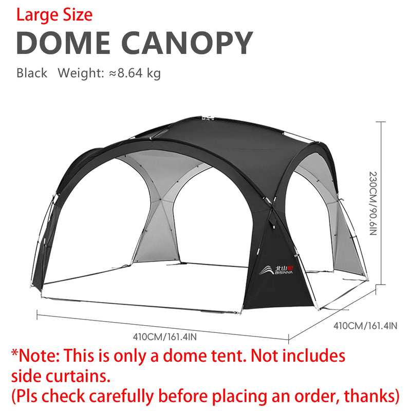 Load image into Gallery viewer, BISINNA Outdoor Dome Tent – Large Silver-Coated Canopy for Garden, Camping, and Family Picnics
