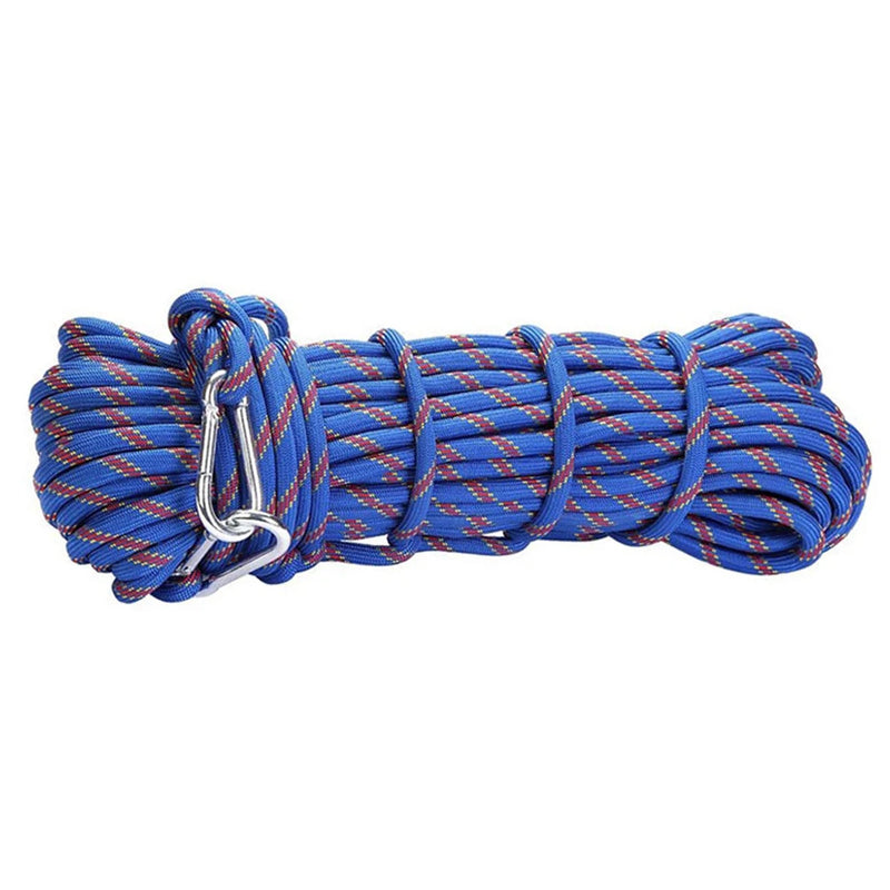 Load image into Gallery viewer, Safety Rope Rock Climbing Rope 10M 10mm Equipment Polyester Red/Bule Static Thick Knit Tree Wall High Performance
