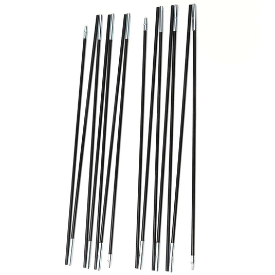 1 Pair 3/3.3/4/4.48/4.9m Fiberglass Tent Rod Camping Tent Pole Bars Support Rods Awning Frames Kit Hiking Travel Canopies Parts