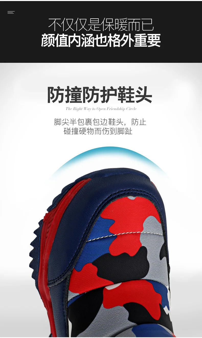 Load image into Gallery viewer, Hot Camouflage Children Snow Boots Hig Top Velvet and Thicken Kids Boot Girl Boys  Anti-slip Wear-resistant Shoe Child Snow Boot
