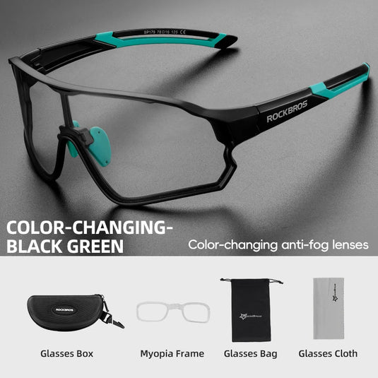 ROCKBROS Polarized Cycling Glasses – Photochromic UV400 Road & MTB Sports Eyewear