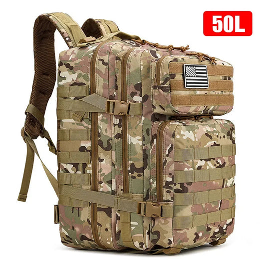 30L/50L Tactical Backpack | Military Hiking Hunting Rucksack | Trekking Sport Bag