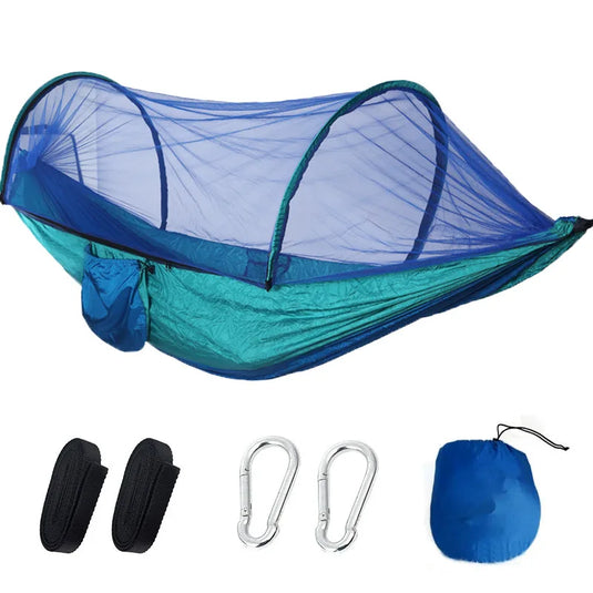 Anti-Mosquito Parachute Camping Hammock – Single & Double Sizes