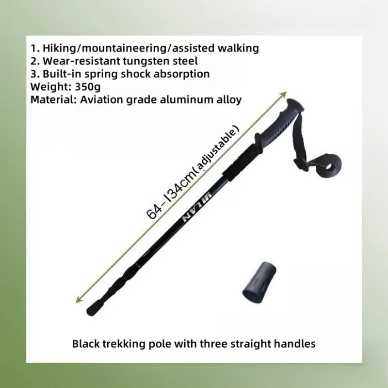 Load image into Gallery viewer, Collapsible Lightweight Trekking Poles | Anti-Shock Adjustable Hiking Sticks | Men Women Walking Pole
