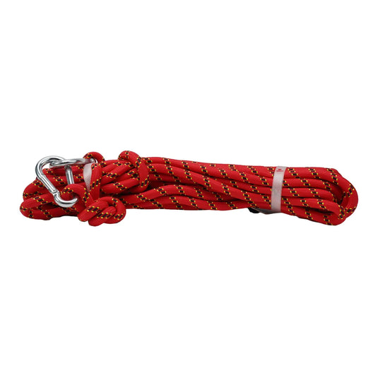 Safety Rope Rock Climbing Rope 10M 10mm Equipment Polyester Red/Bule Static Thick Knit Tree Wall High Performance