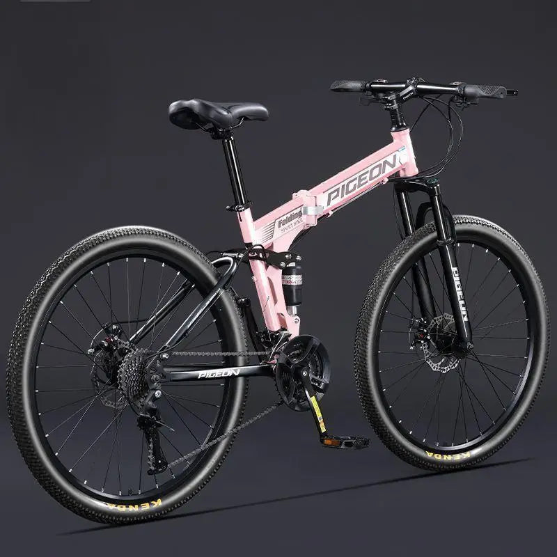 Load image into Gallery viewer, 27.5-Inch Folding Mountain Bike – Off-Road, Shock-Absorbing Bicycle with Disc Brakes
