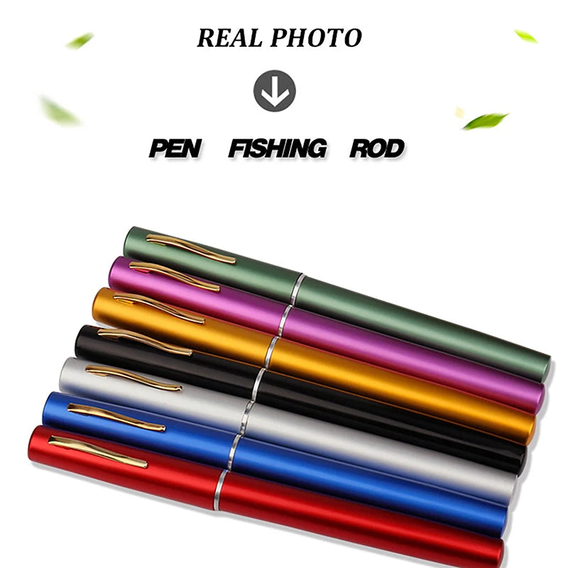 Load image into Gallery viewer, Portable Pen Fishing Rod With Reel Wheel Ultralight Telescopic Fishing Pole Mini Travel Pocket Rod Set Fishing Accessories
