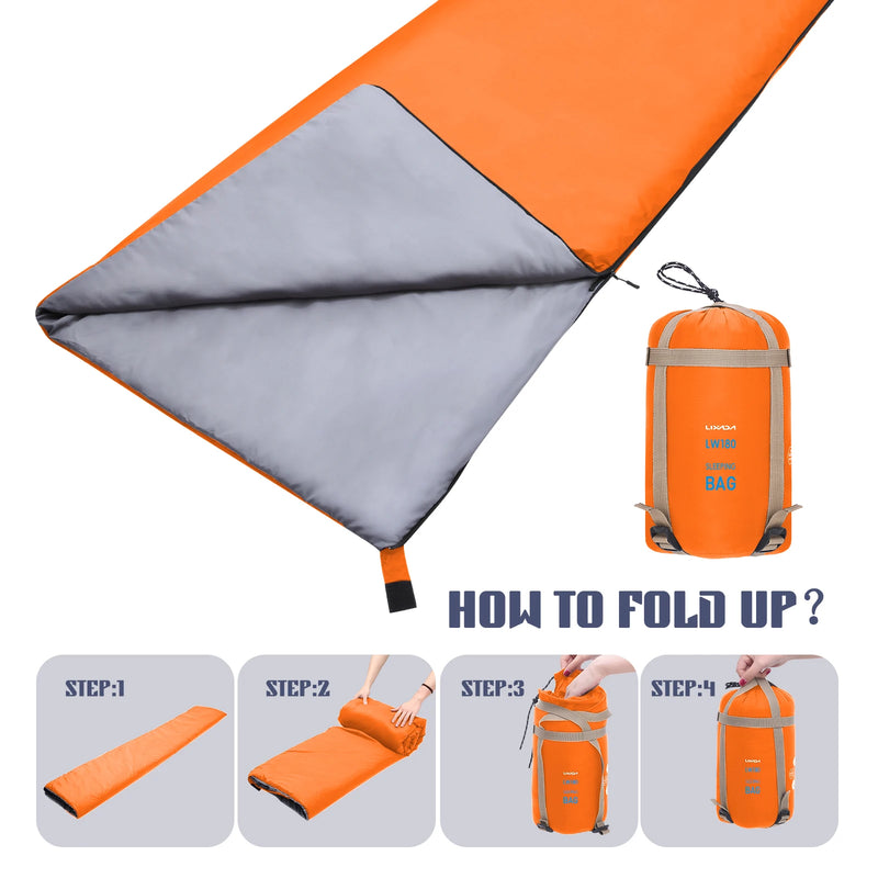 Load image into Gallery viewer, LIXADA 190*75cm Envelope Sleeping Bag Adult Camping Outdoor Mini Walking beach Sleeping Bags Ultralight Travel Bag Spring Autumn
