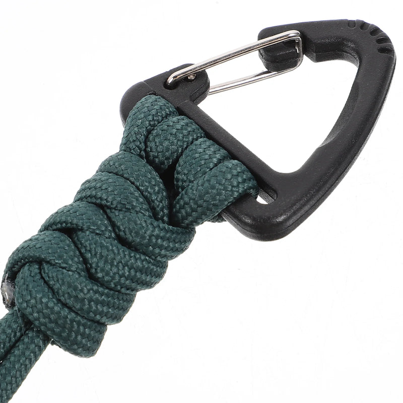 Load image into Gallery viewer, 2pcs Multifunctional Polyester Paracord Keychain Wrist Lanyard Bag Hanging Anti-Lost Outdoor Climbing Lanyard Carabiner Strap
