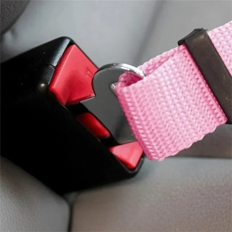 Load image into Gallery viewer, Solid Color Two-in-one Pet Car Seat Belt Nylon Lead Leash Backseat Safety Belt Adjustable Dogs Harness Collar Pet Accessories
