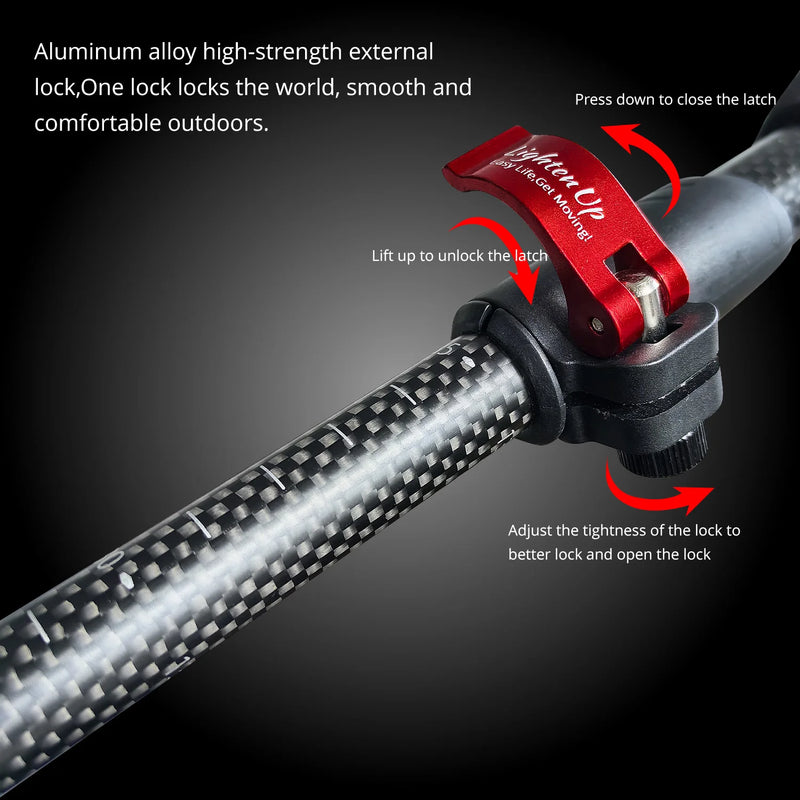 Load image into Gallery viewer, Lighten Up Carbon Fibre Trekking Poles | EVA Cork Adjustable Walking Sticks Ultralight
