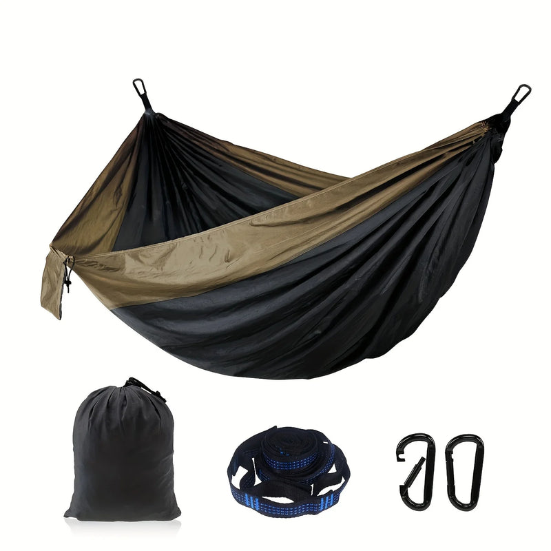 Load image into Gallery viewer, Premium Double Hammock for Couples – Includes Tree Straps &amp; Carabiners for Easy Setup
