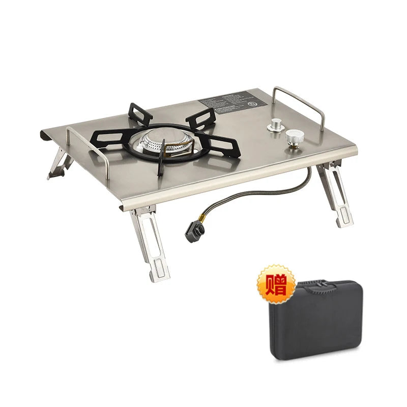 Load image into Gallery viewer, Lightweight IGT Camping Table | Folding Brazier BBQ Burner Table | Adjustable Leg Outdoor Desk
