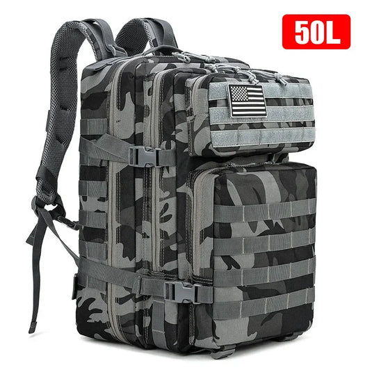 30L/50L Tactical Backpack | Military Hiking Hunting Rucksack | Trekking Sport Bag