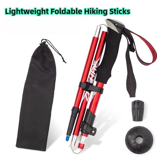 Foldable Hiking Sticks | Portable Trekking Pole for Camping & Climbing