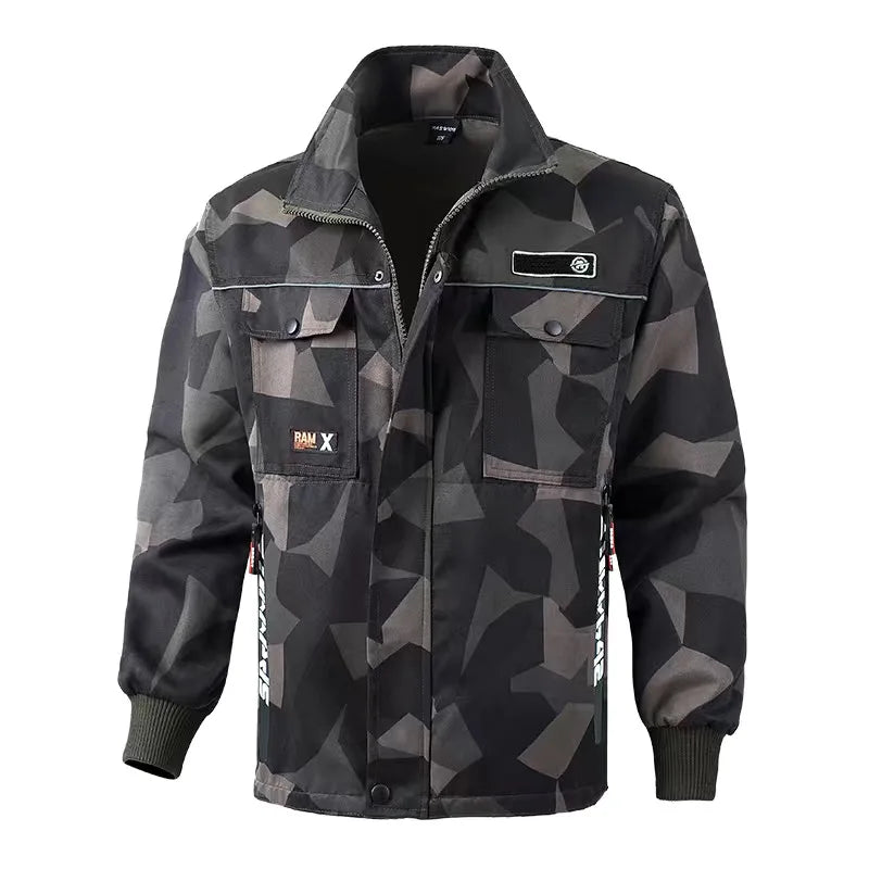 Load image into Gallery viewer, New Men&#39;s Tactical Fishing Suits Spring Camouflage Durable Thermal Work Clothing Autumn Outdoor Sports Windproof Hiking Jackets
