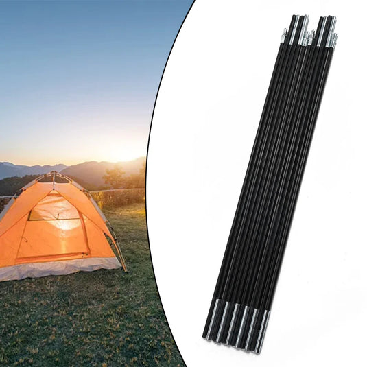 1 Pair 3/3.3/4/4.48/4.9m Fiberglass Tent Rod Camping Tent Pole Bars Support Rods Awning Frames Kit Hiking Travel Canopies Parts