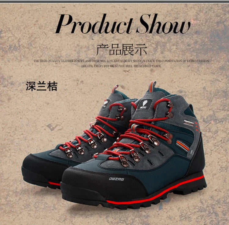 Load image into Gallery viewer, Men&#39;s Sneakers Waterproof Hiking Boots Outdooor Autumn Winter Trekking Mountain Shoes Keep Warm Ankle Boots Tenis Masculino
