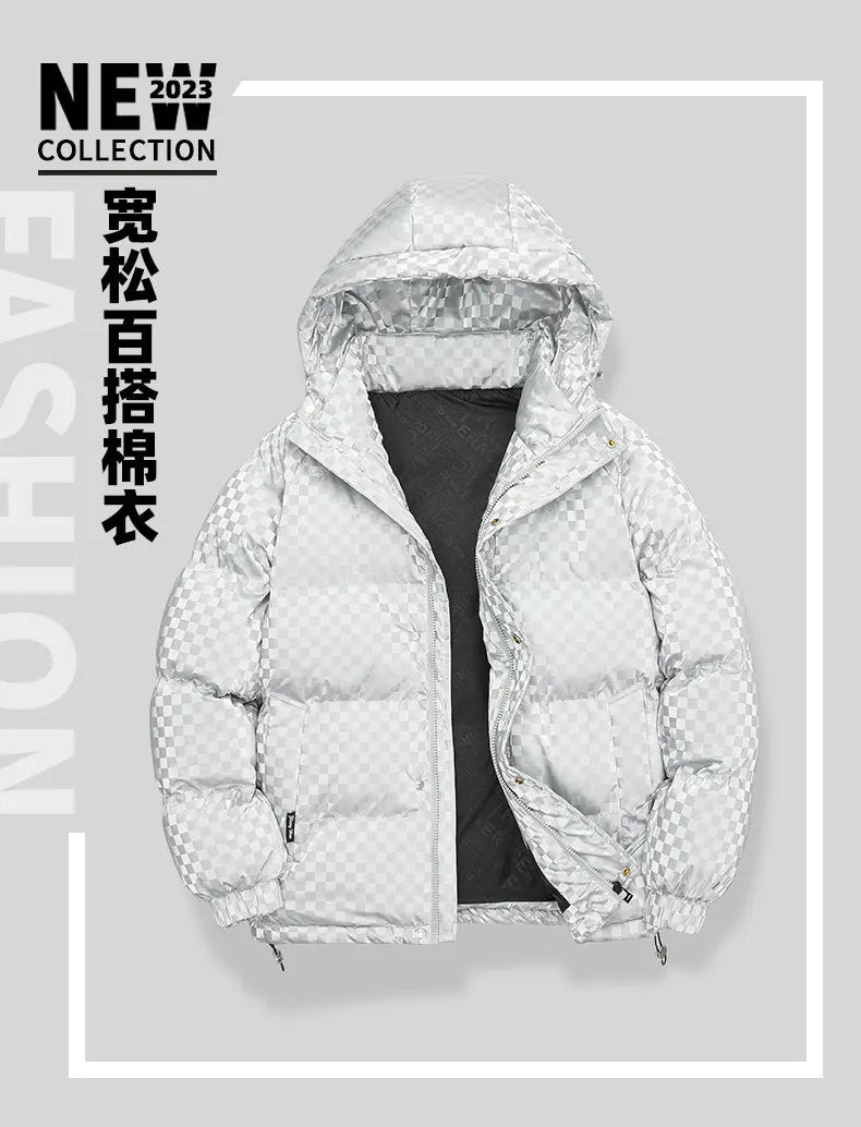 Load image into Gallery viewer, Supzoom New Arrival Casual Mens Winter Trendy Hooded Bread Couple Bright Face Starry Thickened Coat Cotton-padded Jackets
