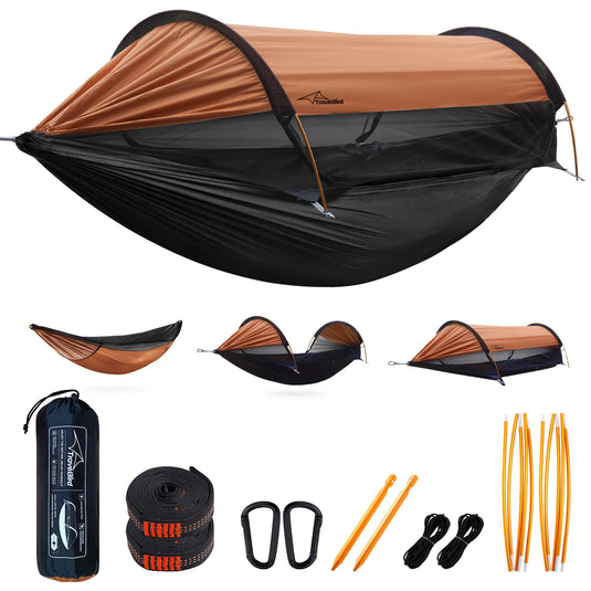 2-Person Hammock with Net & Sunshade – Lightweight Outdoor Camping Setup