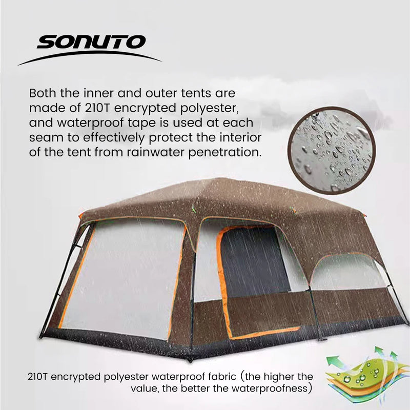 Load image into Gallery viewer, 2025 Upgraded 4-Season Family Camping Tent – Spacious, Waterproof Shelter for Outdoor Adventures
