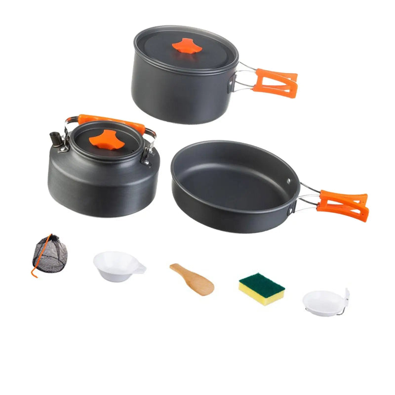 Load image into Gallery viewer, Lightweight Multi-Functional Outdoor Cookware Set for Camping and Backpacking
