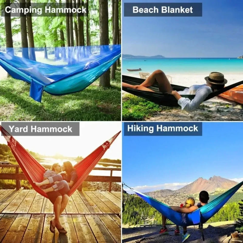 Load image into Gallery viewer, Portable Camping Hammock with Mosquito Net – 250x120cm Lightweight Sleeping Tent

