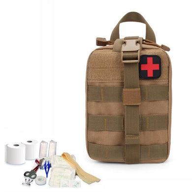 Outdoor Portable Emergency Medical Kit First Aid Pouch for Hiking, Camping, Hunting