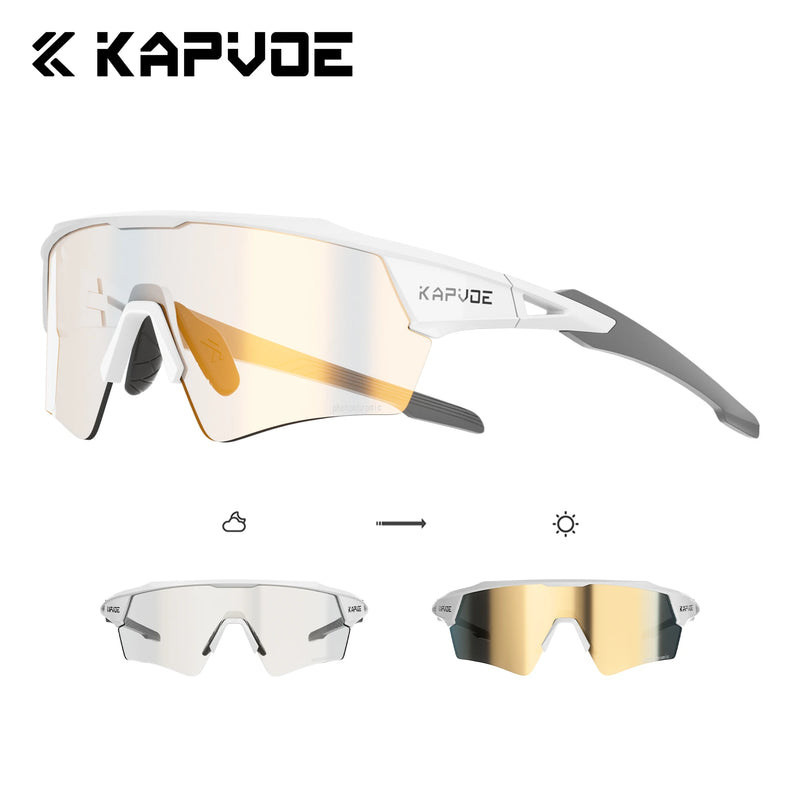 Load image into Gallery viewer, Kapvoe Photochromic Cycling Sunglasses – Adaptive Vision, Elevated Performance
