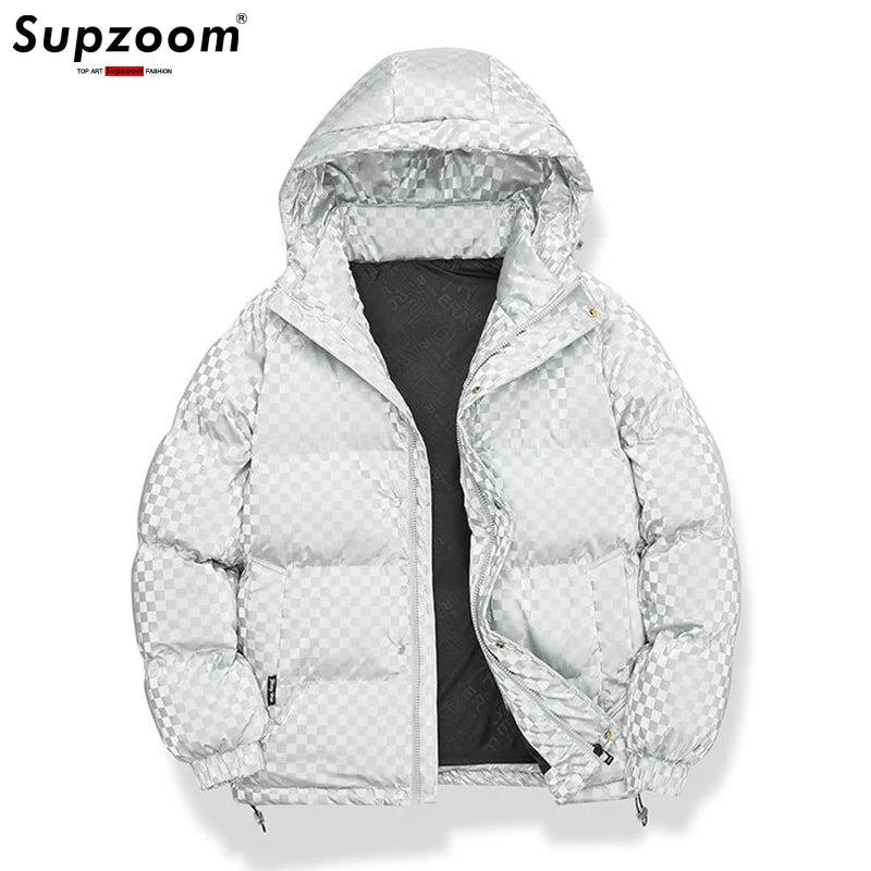 Load image into Gallery viewer, Supzoom New Arrival Casual Mens Winter Trendy Hooded Bread Couple Bright Face Starry Thickened Coat Cotton-padded Jackets
