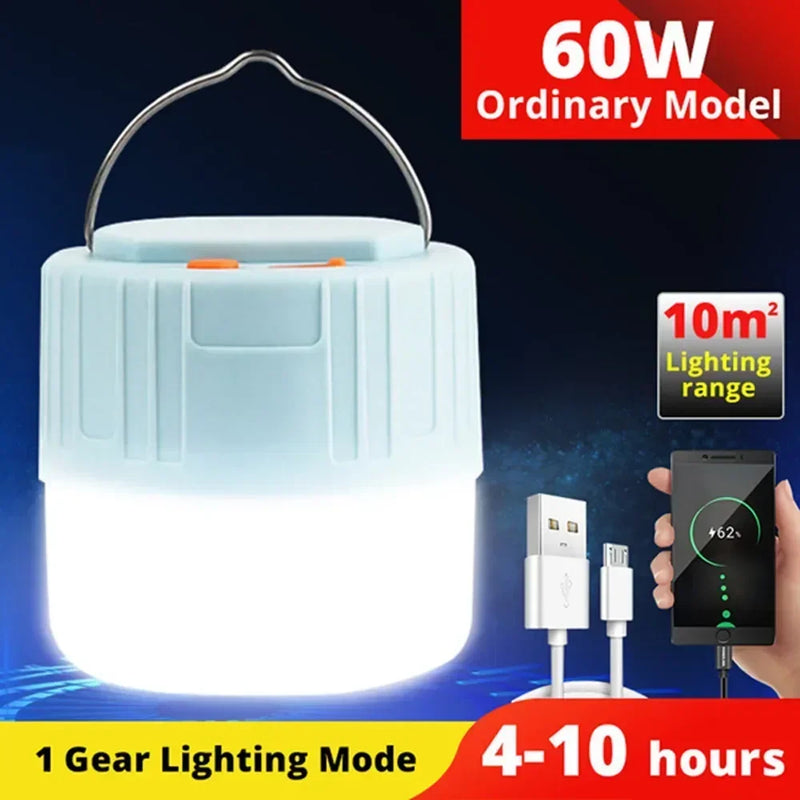 Load image into Gallery viewer, Solar USB Rechargeable LED Camping Lantern | IPX6 Waterproof Portable Tent Light | Emergency Lamp

