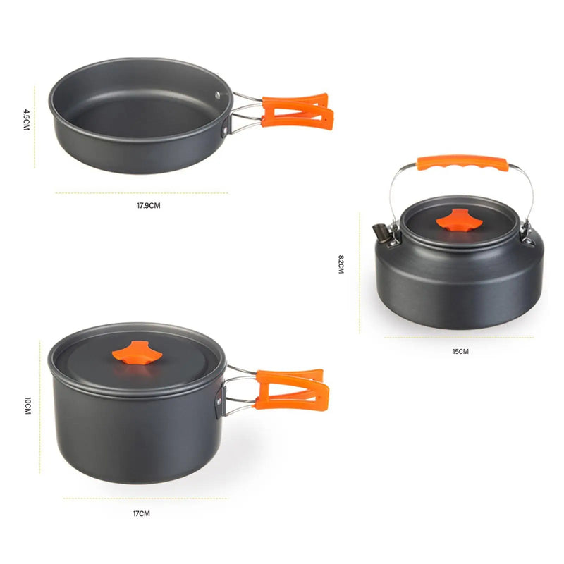 Load image into Gallery viewer, Lightweight Multi-Functional Outdoor Cookware Set for Camping and Backpacking
