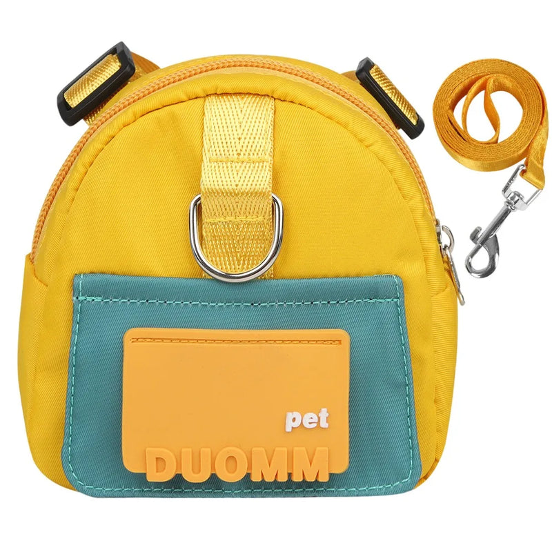 Load image into Gallery viewer, CDDMPET Pet Harness and Leash Set for Small Medium Dogs Large Capacity Dog Snack Bag Puppy Outdoor Backpack Dog Accessories
