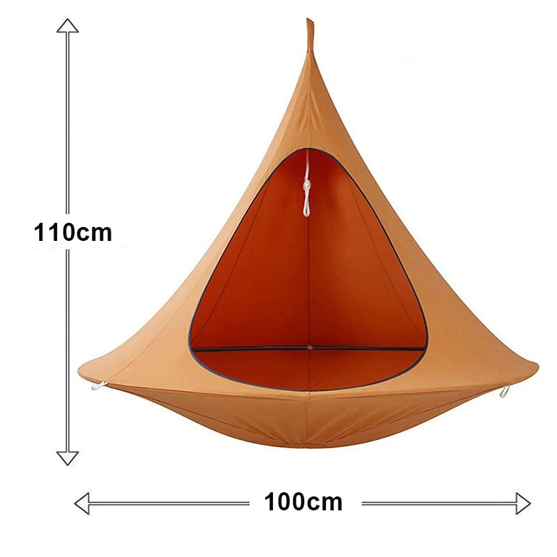 Load image into Gallery viewer, Waterproof Hanging Hammock Swing Chair – Outdoor Travel &amp; Terrace Use
