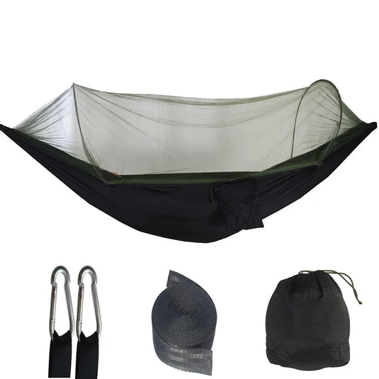 Portable Camping Hammock with Mosquito Net – 250x120cm Lightweight Sleeping Tent