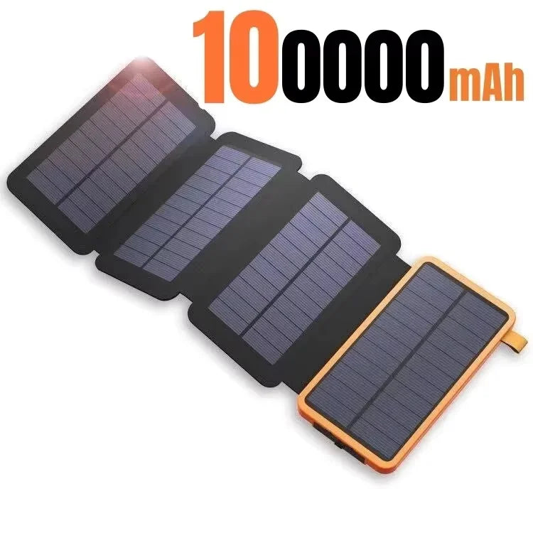 Load image into Gallery viewer, 200000mAh Solar Power Bank | Foldable Solar Panel Charger | Portable Outdoor Camping Battery Pack
