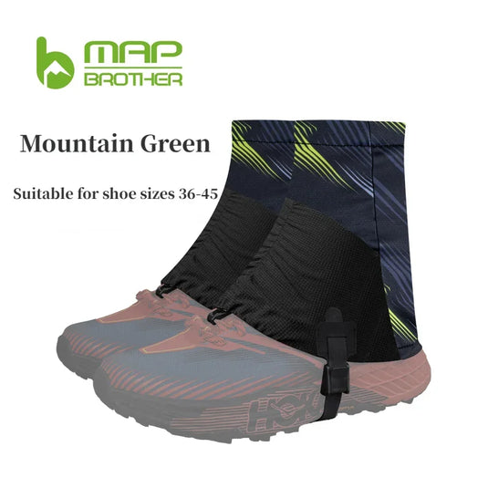 MAP BROTHER F1001 Trail Running Gaiters | Sandproof Shoe Covers for Triathlon Marathon