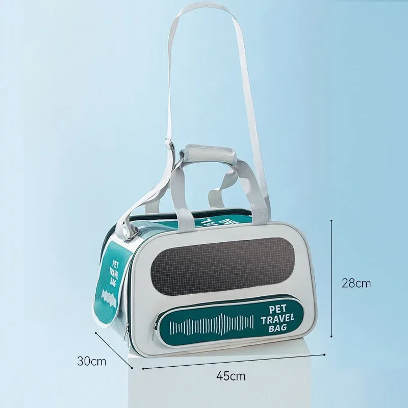 Load image into Gallery viewer, Foldable Pet Backpack Carrier Breathable Travel Bag for Cats &amp; Small Dogs
