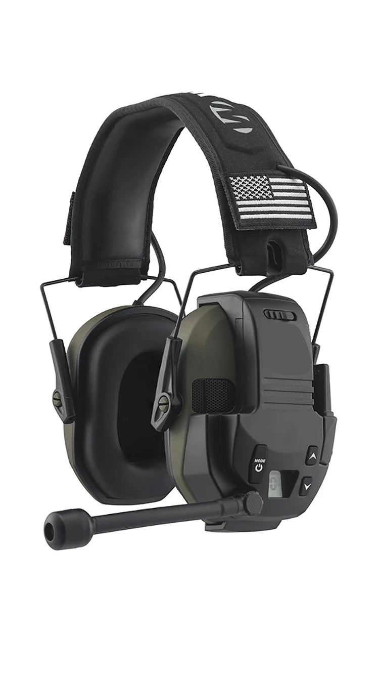 Load image into Gallery viewer, Walkie Talkie Attachment - 22 Channels 3 Miles Range Distance Voice-Activated Handsfree Communication for Shooting earmuffs
