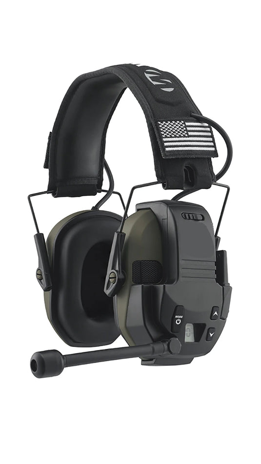 Walkie Talkie Attachment - 22 Channels 3 Miles Range Distance Voice-Activated Handsfree Communication for Shooting earmuffs