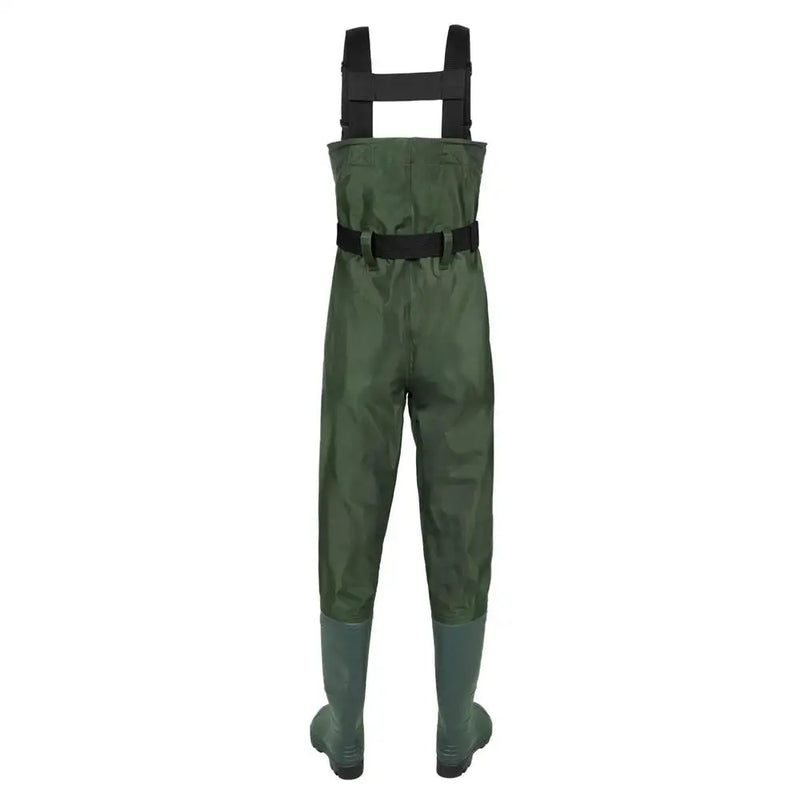 Load image into Gallery viewer, Fishing Jumpsuit Waders Hunting Suit Nylon Half-length Wading Pants Waterproof Hunting Wader Fishing Overalls With Boots
