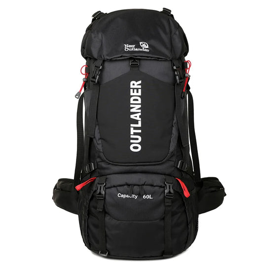 60L Waterproof Camping Backpack with Rain Cover | Hiking Trekking Mountaineering Rucksack